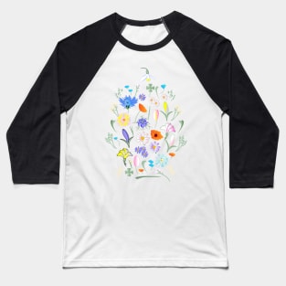 Colorful flowers flower meadow Baseball T-Shirt